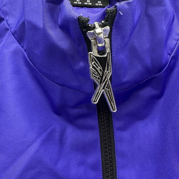 REEBOK CARDI B - Women's Windbreaker 1X Purple Cropped Jacket Tracksuit Set A54 - Picture 3 of 16